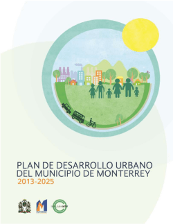 Plan de Desarrollo Urbano del Municipio de Monterrey 2013-2025
