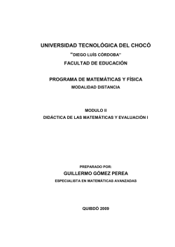 did&aacute;ctica de las matem&aacute;ticas y evaluaci&oacute;n ii