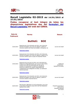 Recull Legislatiu 1-2003