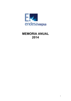 MEMORIA ANUAL 2014