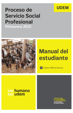Manual de Servicio Social de Primavera 2015