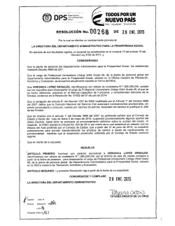veronica lopez grisales - Departamento para la Prosperidad Social