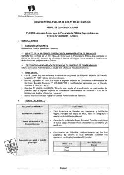 convocatoria pública de cas n° 059 – 2015