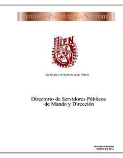 Directorio de Funcionarios - Instituto Polit&eacute;cnico Nacional