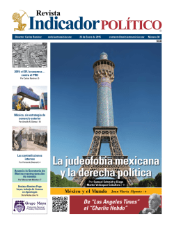 Revista Indicador Pol&iacute;tico 26 de Enero de 2015