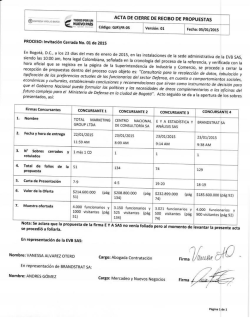 Acta de Cierre - Empresa Virgilio Barco