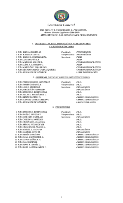 Secretar&iacute;a General