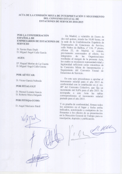 Acta / Comisión mixta / Convenio estaciones de servicio