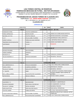 programacion "t. c. r."