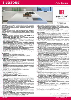 SILESTONE es una superficie de cuarzo elaborada a