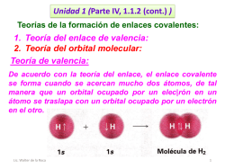 Unidad 1 (Q.O.I 1S 2015 P. IV Enlace e hibridacion 1.1.2)