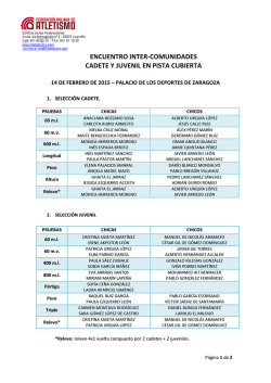 Selección Riojana - Federación riojana de atletismo