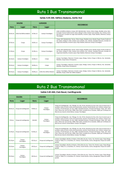 Ruta 2 Bus Transmamonal Ruta 1 Bus Transmamonal