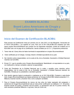 EXAMEN BLACIBU Board Latino Americano de Cirugía