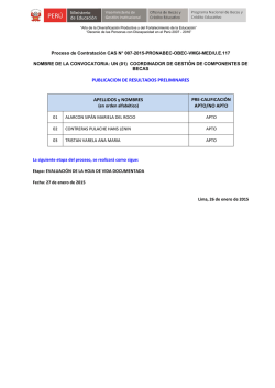 MEMORANDUM N&deg; - 2009-OEFA-SG/OA