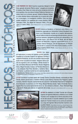 Hechos Históricos - Instituto Politécnico Nacional