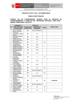 INFORME N&ordm;0171-2009