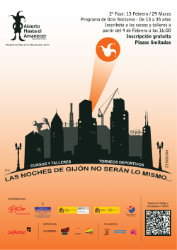 Descárgate aquí el programa de actividades en Pdf