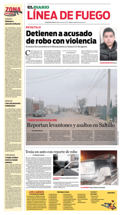 Detienen a acusado de robo con violencia