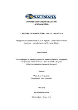 Plan estratégico de marketing para el lanzamiento y promoción del