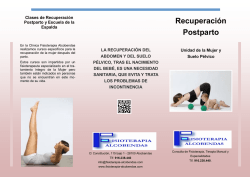 Recuperación Postparto - Fisioterapia Alcobendas