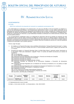 Bolet&iacute;n Oficial del Principado de Asturias