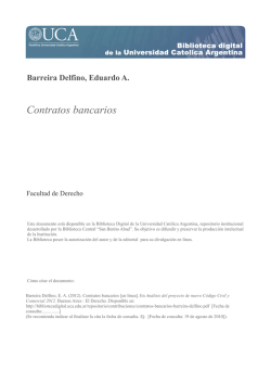 Contratos bancarios