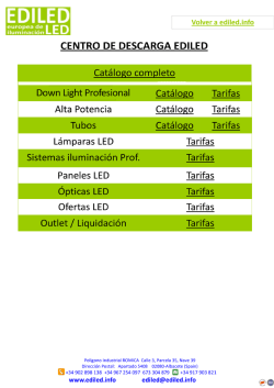 ﬁ:::f¿:ï:áï. LED CENTRO DE DESCARGA EDILED