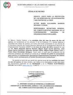 " SECRETARÍA JURÍDICA Y DE LOS DERECHOS HUMANOS