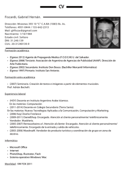 CV - Fiscardi Gabriel Hernan