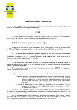 BASES Desfile ESCOLAR