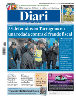 35 detenidos en Tarragona en una redada contra el fraude fiscal