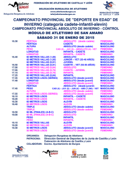 Campeonato Provincial de Invierno-31 enero
