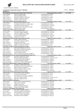 Designaciones arbitrales, Primera Divisi&oacute;n | Jornada 22