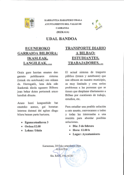 UDAL BANDOA - Ayuntamiento de Karrantza