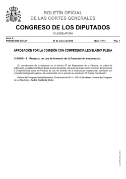 bolet&iacute;n oficial de las cortes generales congreso de los diputados
