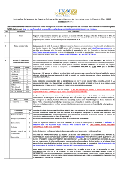 Semestre 2015-2 - Posgrado en Ciencias Biol&oacute;gicas