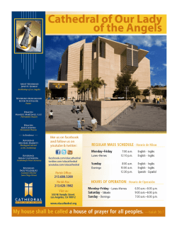 FEBRUARY Bulletin (PDF) - the Cathedral of Our Lady of the Angels