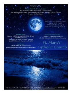 St. Mark Catholic Church Sea Girt NJ bulletin for