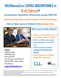110¡¡¡ObamaCare CIERRA INSCRIPCIONES el 15 de Febrero!!!