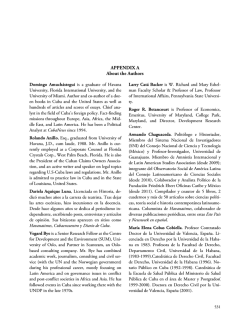 Appendix A - Association for the Study of the Cuban Economy