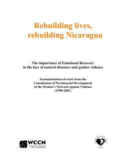 Rebuilding lives, rebuilding Nicaragua