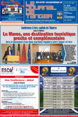 Le Journal de Tanger en pdf