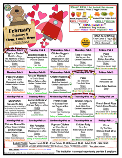 February - Millstone Township Schools