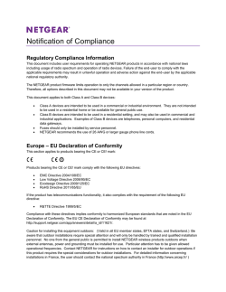 Notification of Compliance