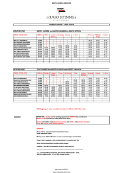 HSS South Africa Schedule 05_2015