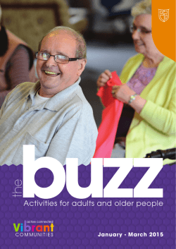 The Buzz Adults and Older People January