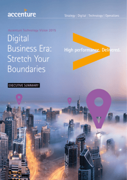 Digital Business Era: Stretch Your Boundaries