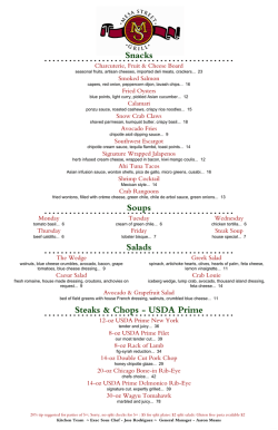 MenuPro Dinner Winter 2014