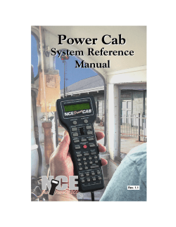 Power Cab Manual 1-2.. - the NCE Information Station